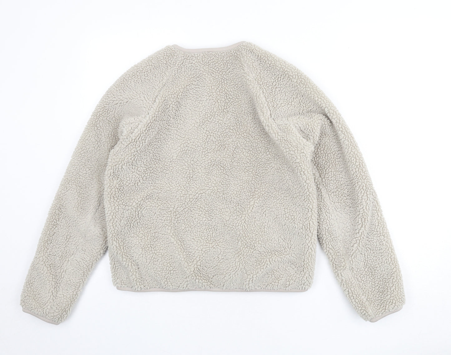 Uniqlo Womens Beige Jacket Size XS Zip - Sherpa