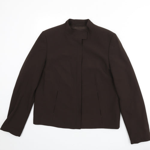 Betty Barclay Womens Brown Jacket Size 12 Zip