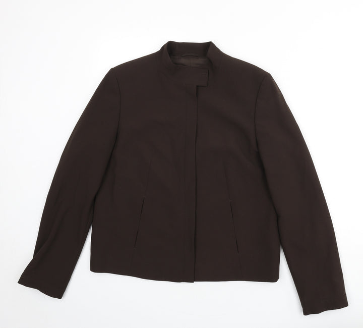 Betty Barclay Womens Brown Jacket Size 12 Zip