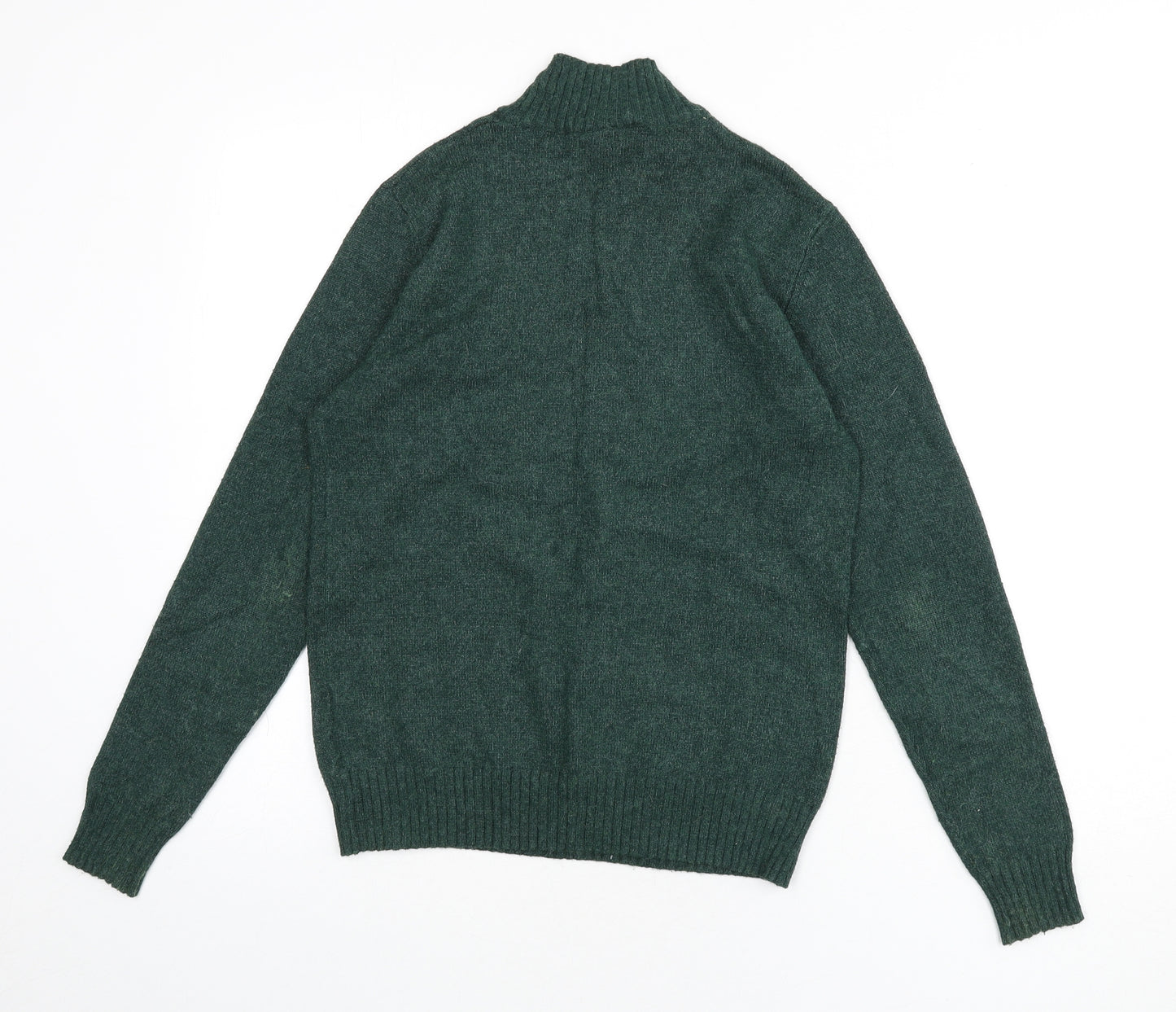 VILA Womens Green Mock Neck Viscose Pullover Jumper Size S