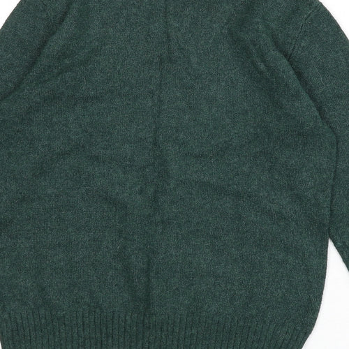 VILA Womens Green Mock Neck Viscose Pullover Jumper Size S