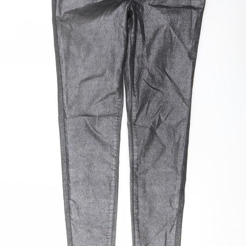 George Womens Grey Cotton Skinny Jeans Size 10 L28 in Regular