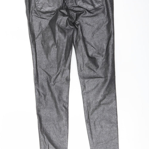 George Womens Grey Cotton Skinny Jeans Size 10 L28 in Regular