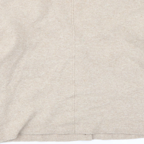 Esprit Womens Beige V-Neck Acrylic Cardigan Jumper Size M