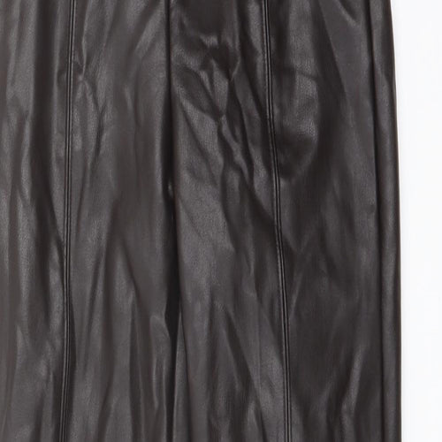 Marks and Spencer Womens Brown Polyester Jegging Trousers Size 8 L26 in Regular