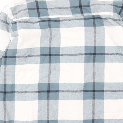 JACHS Mens Blue Plaid Jacket Size S Button