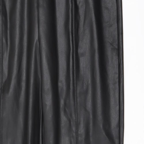 Marks and Spencer Womens Black Polyester Trousers Size 18 L29 in Regular