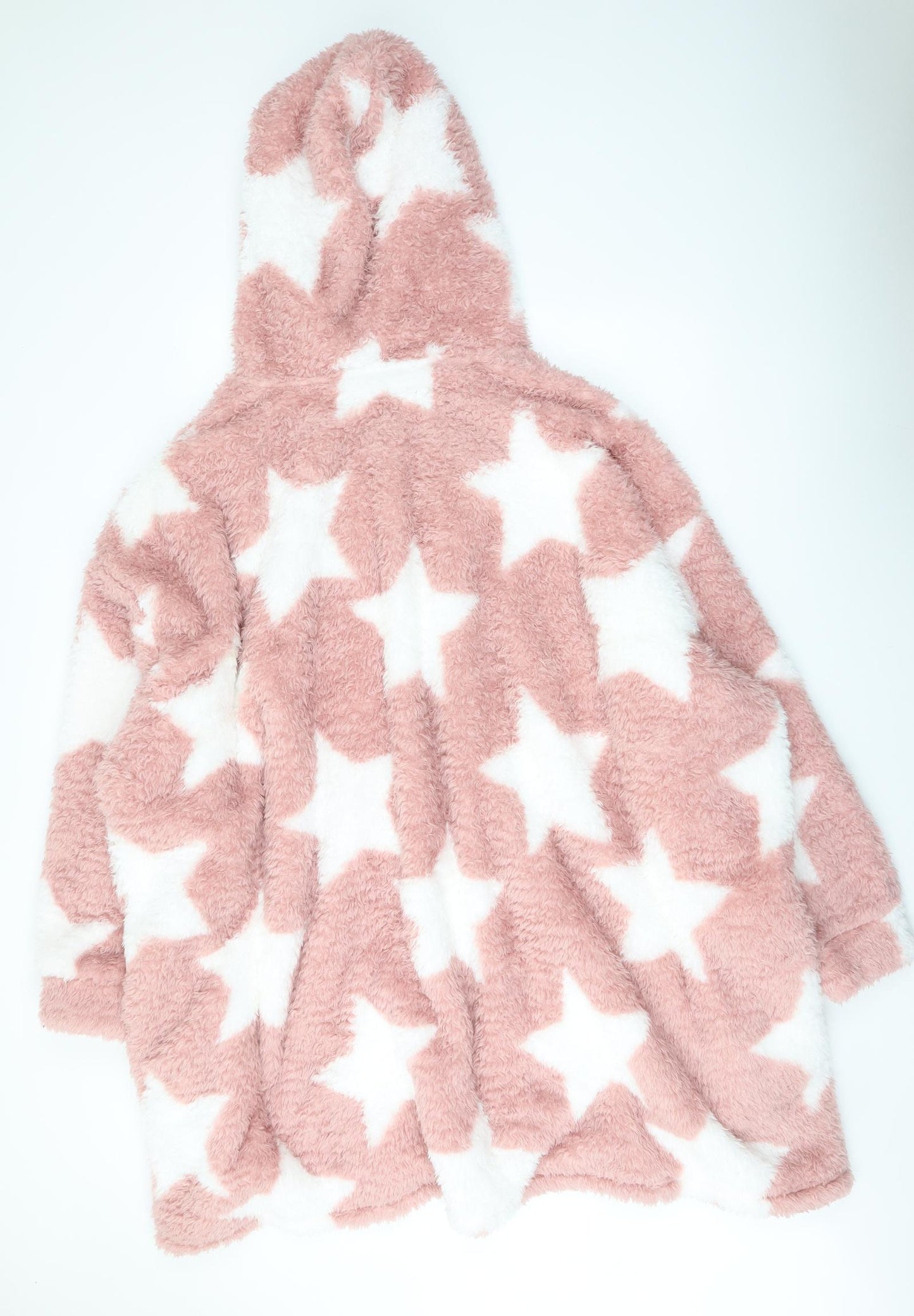 Studio Womens Pink Geometric Polyester Kimono Robe Size 3XL