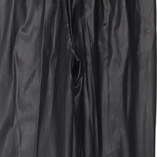 Marks and Spencer Womens Black Polyester Trousers Size 18 L27 in Regular
