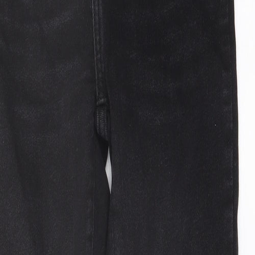 Zara Womens Black Cotton Skinny Jeans Size 8 L27 in Regular Button