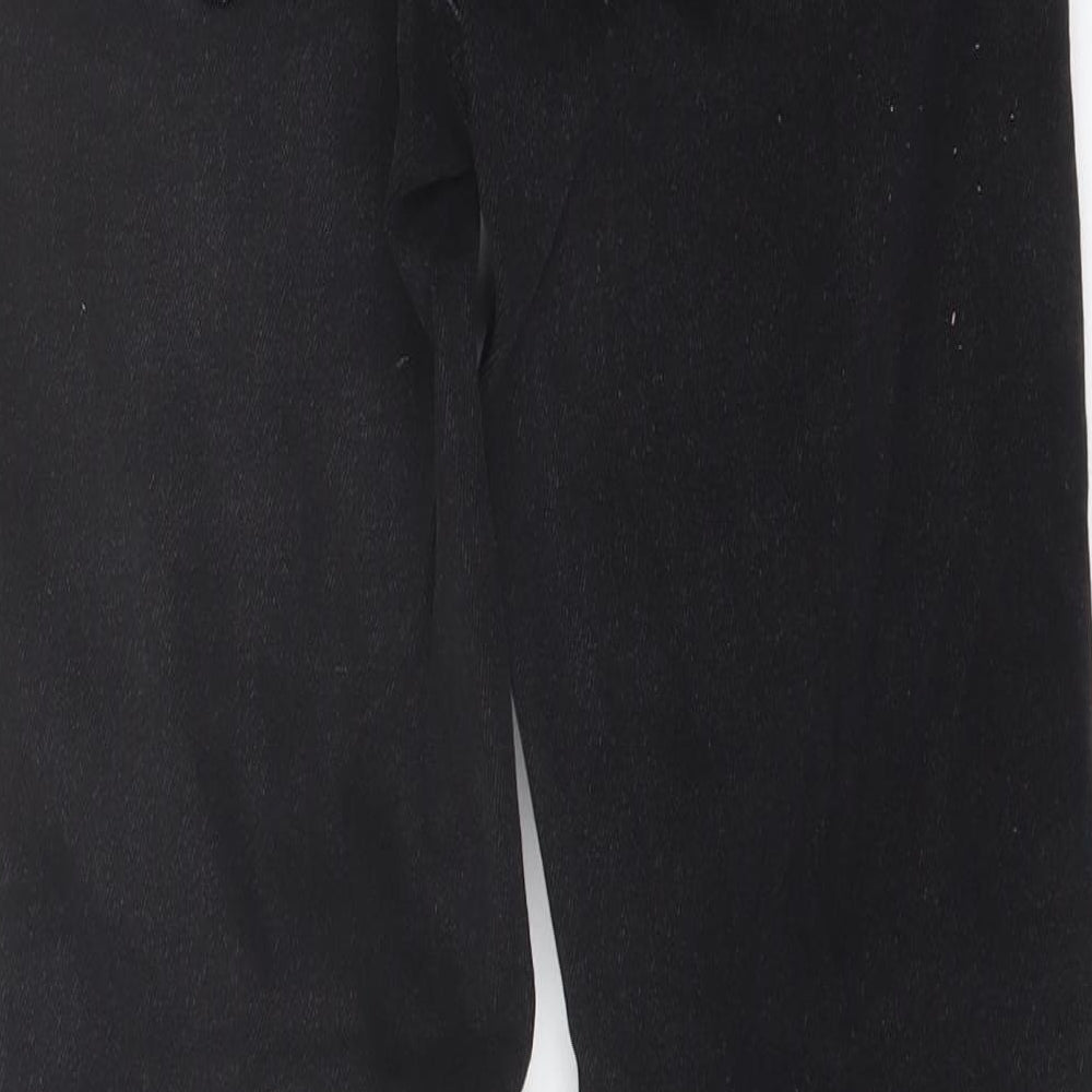 Zara Womens Black Cotton Skinny Jeans Size 8 L27 in Regular Button