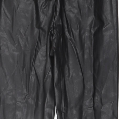 Marks and Spencer Womens Black Polyester Trousers Size 18 L27 in Regular