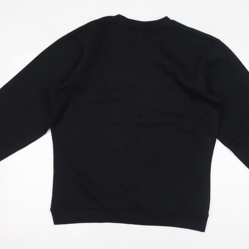 Nike Boys Black Cotton Pullover Sweatshirt Size 13-14 Years Pullover - Size 13-15, Logo