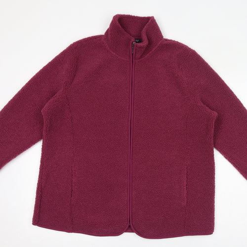 Bonmarché Womens Pink Jacket Size 16 Zip