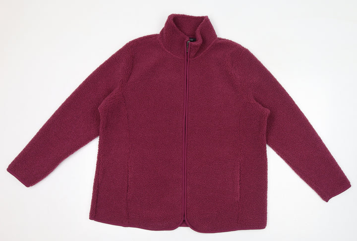 Bonmarché Womens Pink Jacket Size 16 Zip