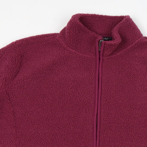 Bonmarché Womens Pink Jacket Size 16 Zip