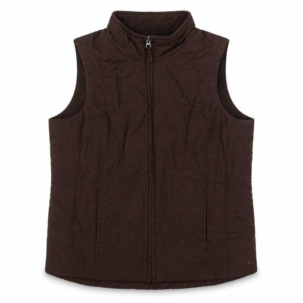 Athletic Works Womens Brown Gilet Jacket Size 8 Zip - Size 8-10, Fleece Lined