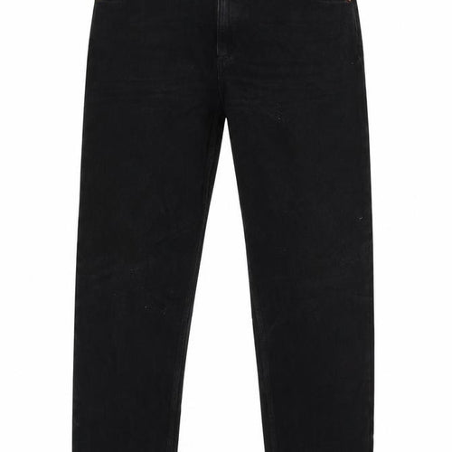 Monki Womens Black Cotton Straight Jeans Size 38 in L30 in Regular Zip
