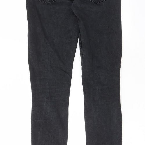 Gap Womens Black Cotton Skinny Jeans Size 28 in L30 in Regular Zip - Pockets, Belt Loops
