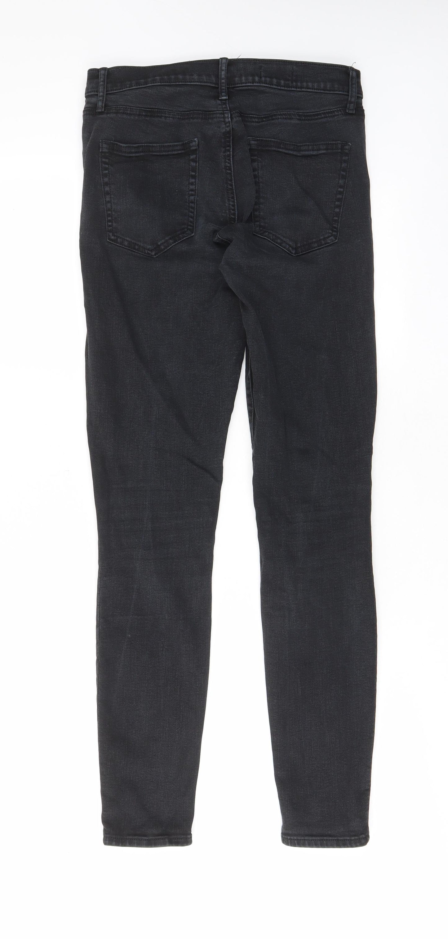 Gap Womens Black Cotton Skinny Jeans Size 28 in L30 in Regular Zip - Pockets, Belt Loops