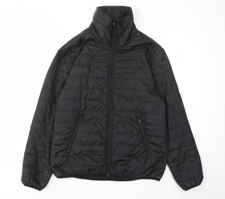 SWELL Womens Black Jacket Size 14 Zip - Zip Pocket
