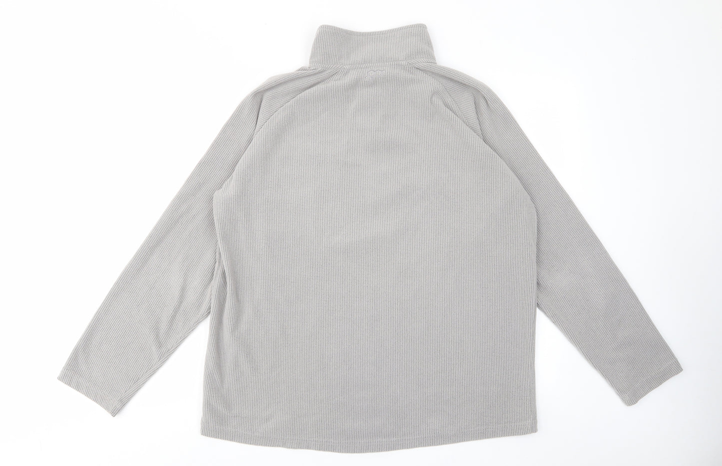 Technicals Mens Gold Polyester Pullover Sweatshirt Size L - Logo, Embroided, Zip
