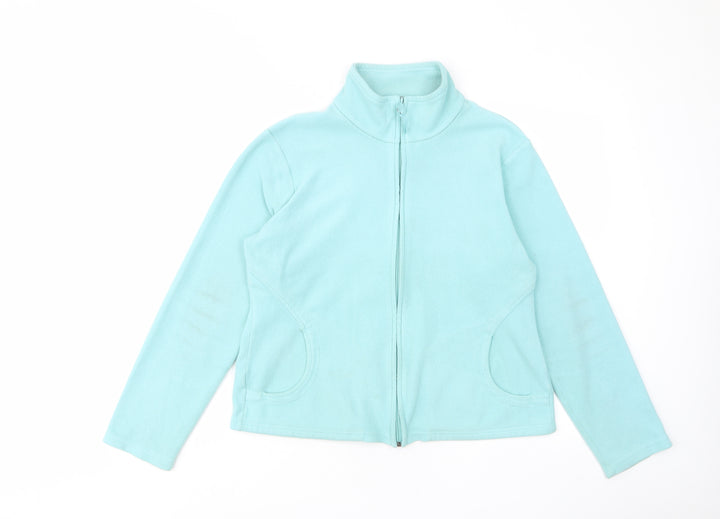 Marks and Spencer Womens Blue Jacket Size 14 Zip - Pockets