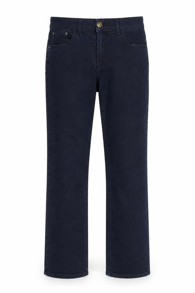 Casual Wear Womens Blue Cotton Straight Jeans Size 28 in L27 in Regular Zip - Pockets