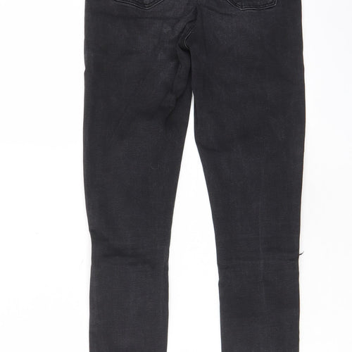 Denim & Co. Womens Black Cotton Skinny Jeans Size 4 L27 in Regular Zip - Pockets