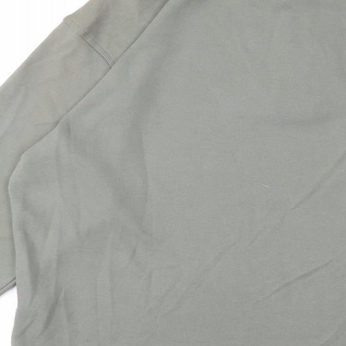 Marks and Spencer Mens Green Cotton Polo Size S Collared Button