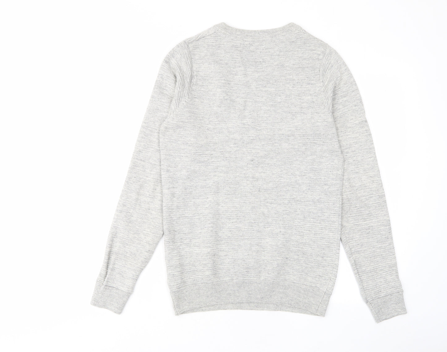 NEXT Mens Grey Crew Neck Cotton Pullover Jumper Size XS Long Sleeve
