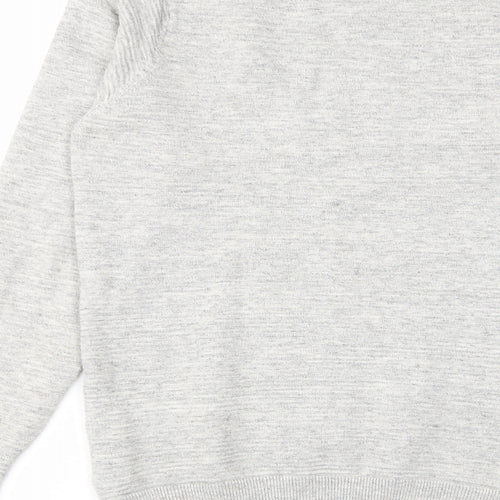 NEXT Mens Grey Crew Neck Cotton Pullover Jumper Size XS Long Sleeve