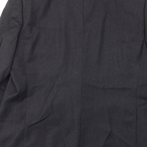 Greenwoods Mens Grey Wool Jacket Suit Jacket Size 44 Regular - Pockets