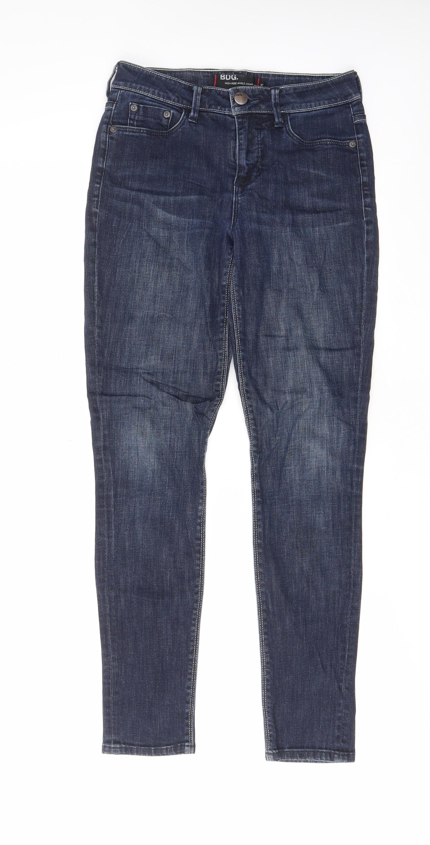 BDG Womens Blue Cotton Skinny Jeans Size 26 in L28 in Regular Zip - Pockets