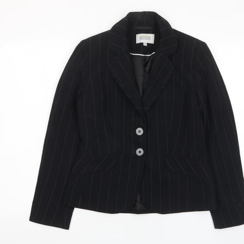 NEXT Womens Black Jacket Blazer Size 10 Button