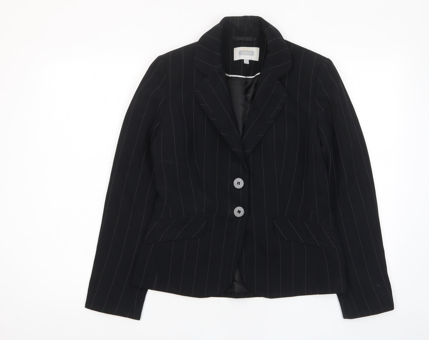 NEXT Womens Black Jacket Blazer Size 10 Button