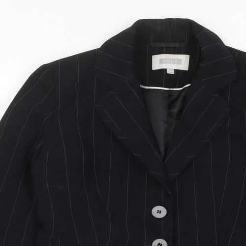 NEXT Womens Black Jacket Blazer Size 10 Button