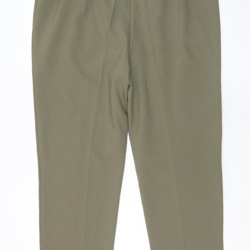 Surprise Womens Green Polyester Trousers Size 24 L28 in Regular Zip - Zip Pockets