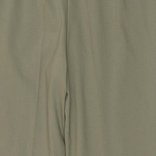 Surprise Womens Green Polyester Trousers Size 24 L28 in Regular Zip - Zip Pockets