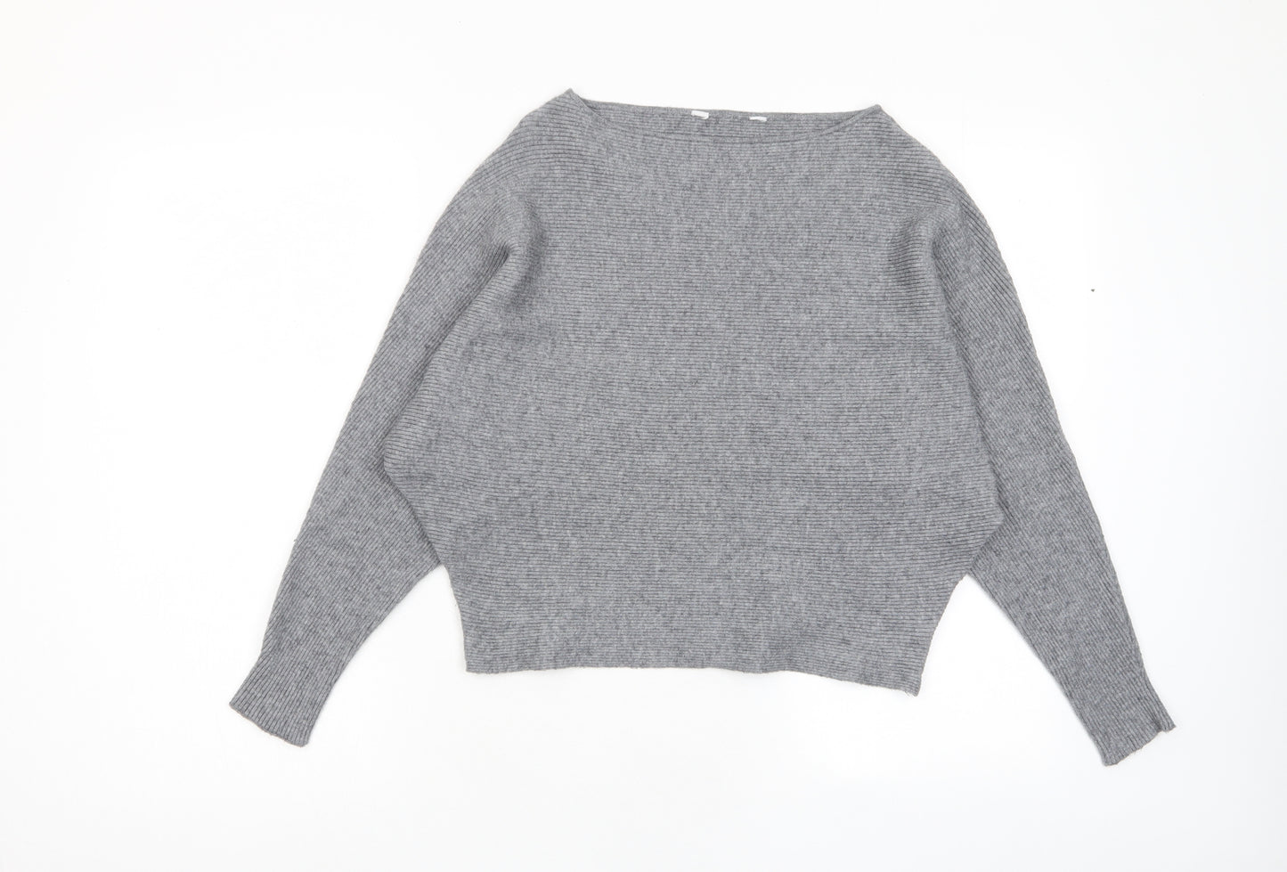 Principles Womens Grey Boat Neck Viscose Pullover Jumper Size M