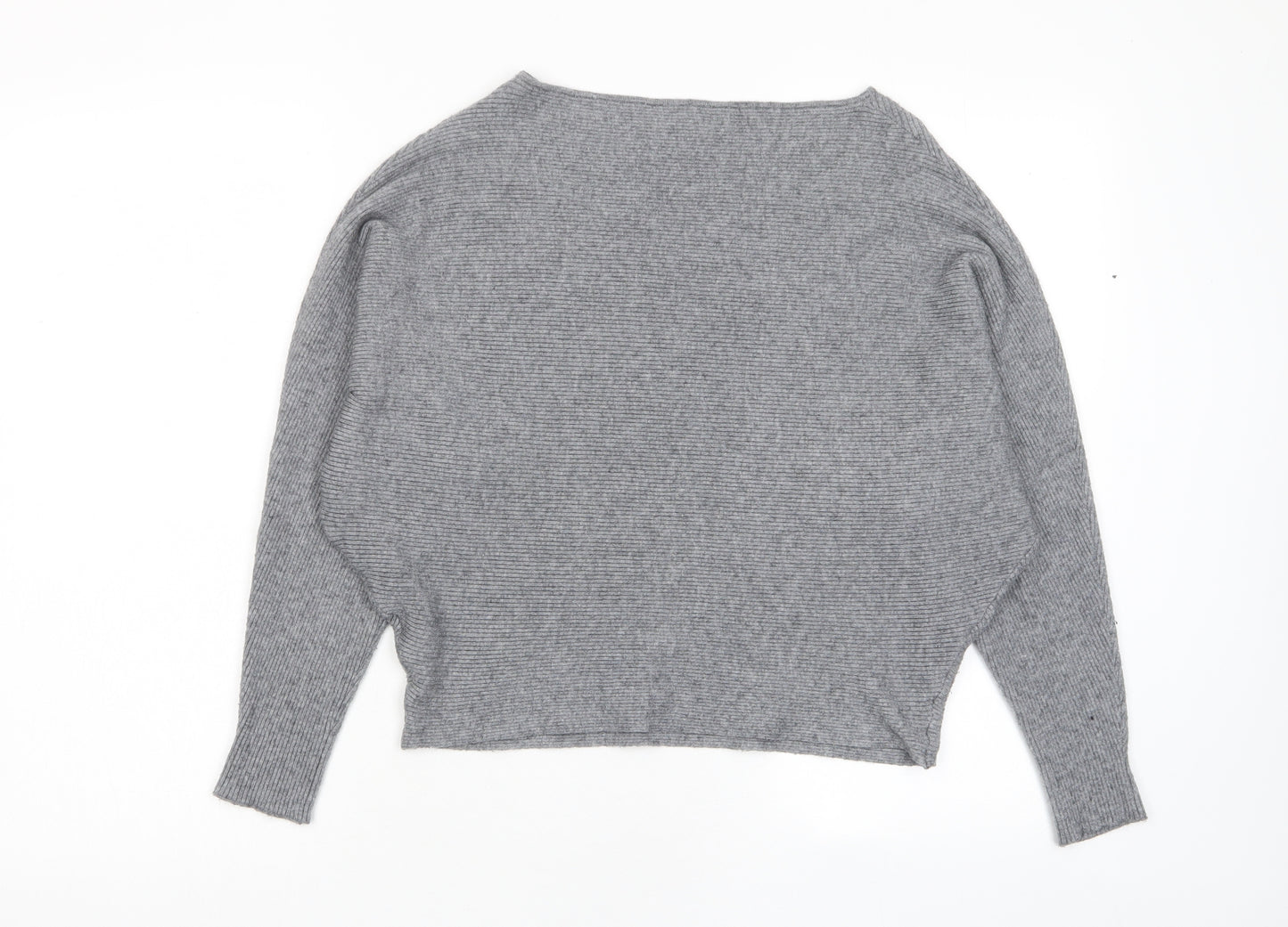 Principles Womens Grey Boat Neck Viscose Pullover Jumper Size M