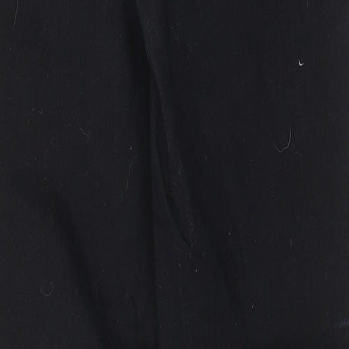 NEXT Womens Black Cotton Skinny Jeans Size 10 L29 in Regular Zip - Pockets