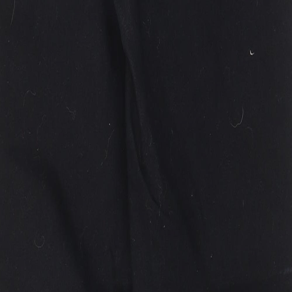 NEXT Womens Black Cotton Skinny Jeans Size 10 L29 in Regular Zip - Pockets
