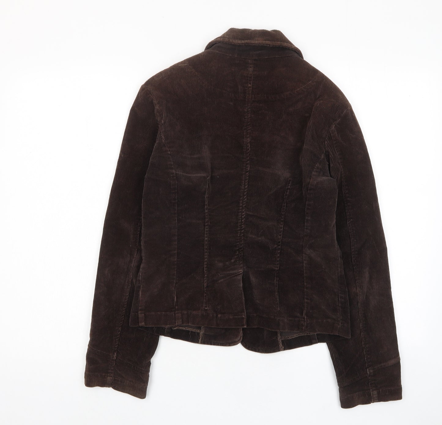 Oasis Womens Brown Jacket Blazer Size 14 Button