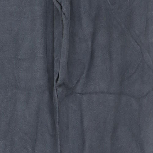 Marks and Spencer Mens Blue Cotton Trousers Size 30 in L33 in Regular Zip