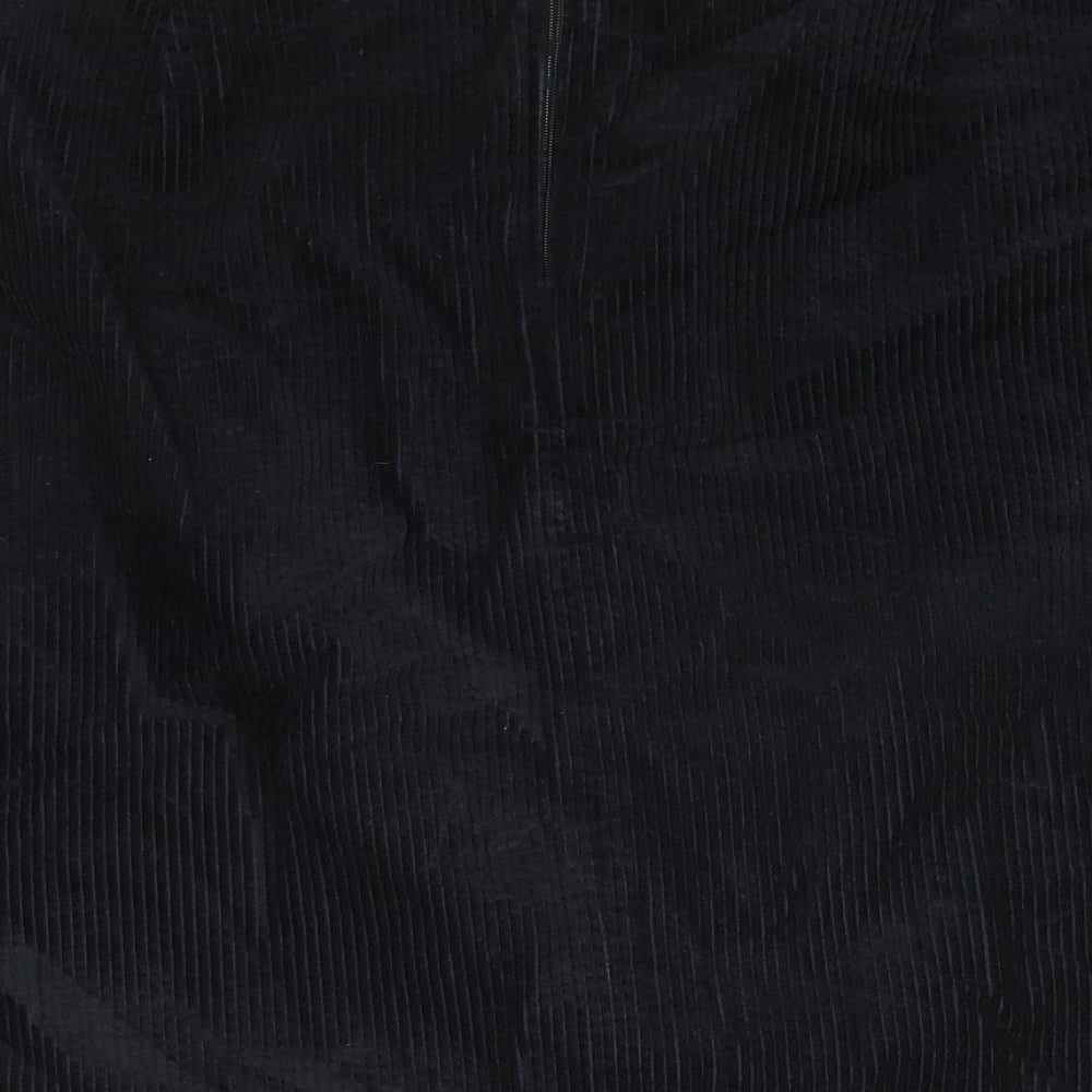 Seasalt Womens Blue Cotton A-Line Skirt Size 18 Zip