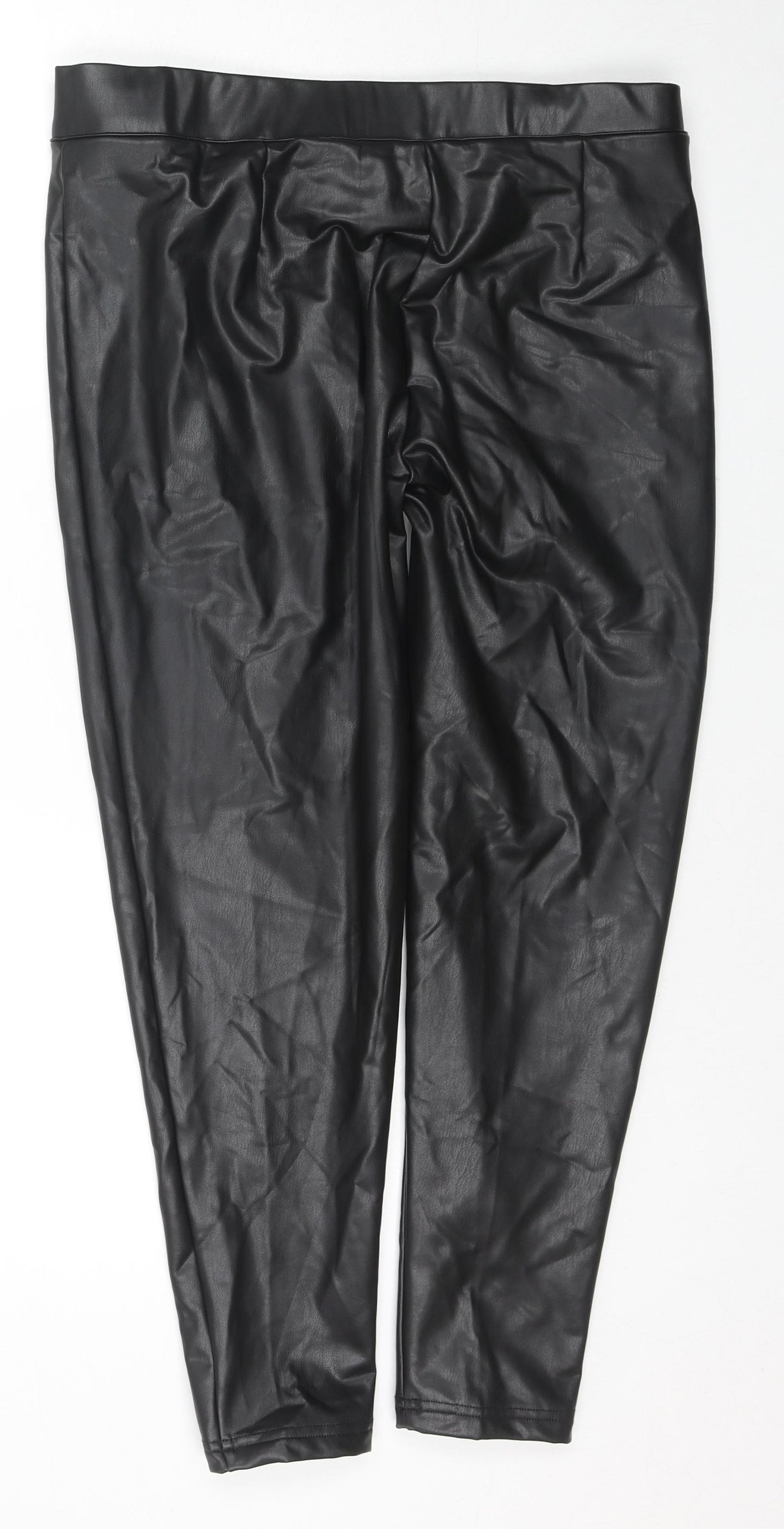 Marks and Spencer Womens Black Polyester Jegging Trousers Size 16 L24 in Regular