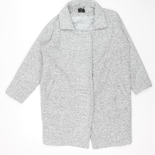 I Love Poponamu Girls Green Pea Coat Coat Size S Snap