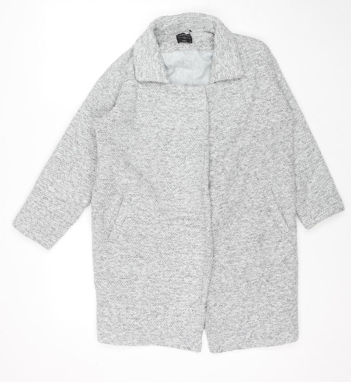 I Love Poponamu Girls Green Pea Coat Coat Size S Snap