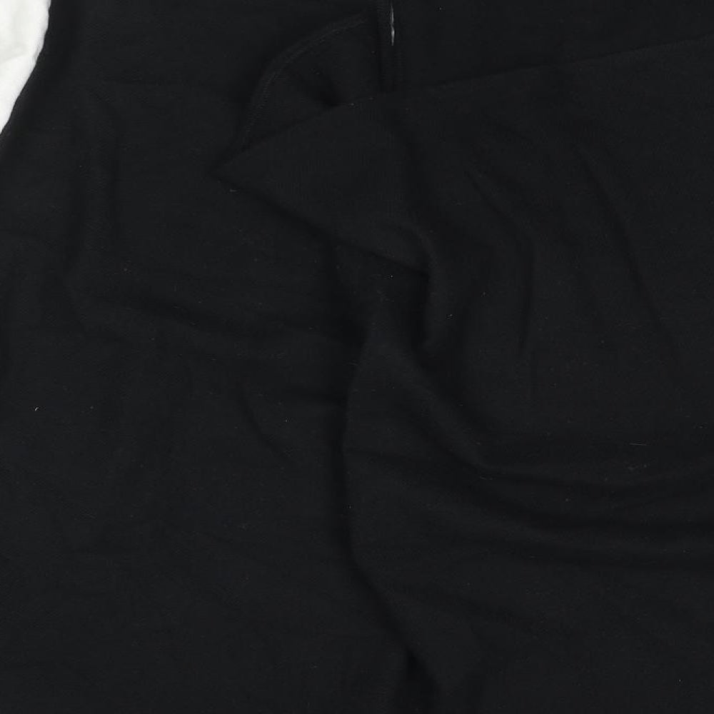 Marks and Spencer Womens Black V-Neck Polyester Cape Jumper One Size - Tasseled
